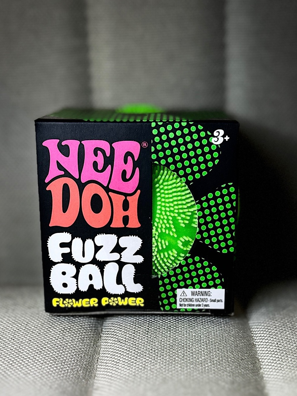 Needoh Fuzz Ball Flower Power - Green